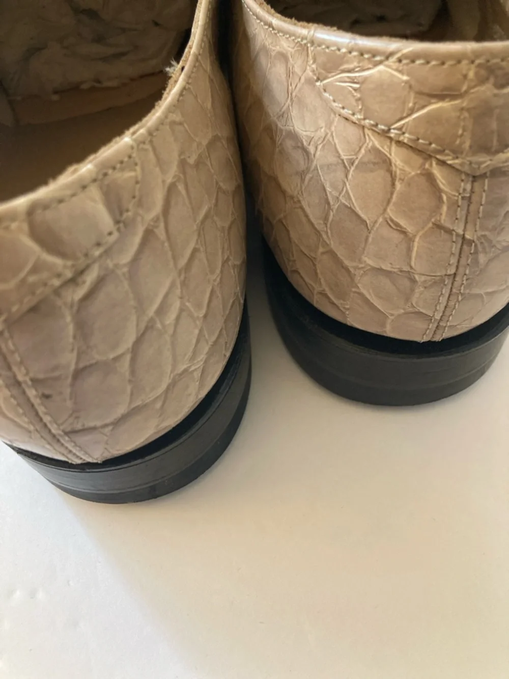 Stacey Adam’s Madison Men's Beige Leather Cap-Toe Oxford Shoes size 12